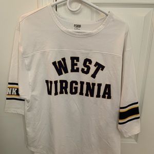 VS Pink WVU Spirit Jersey